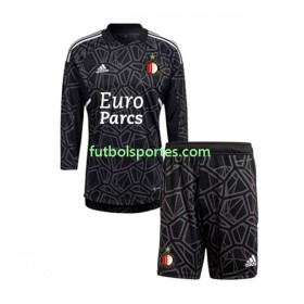 Camiseta Feyenoord Rotterdam Portero Niño Cuarta Equipación 2022/2023 Manga Larga